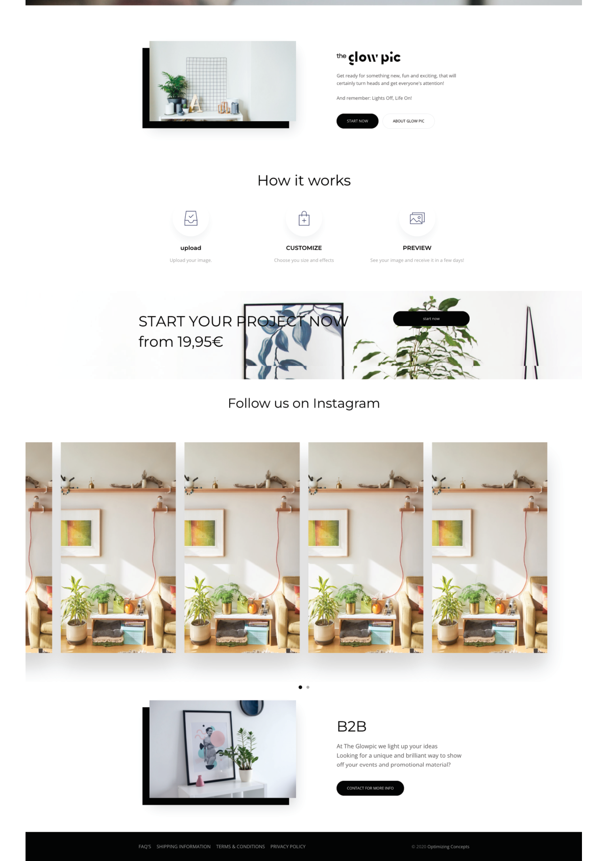 Glowpic product design